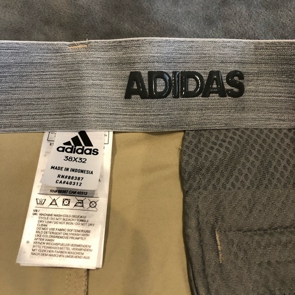 Adidas Khaki Golf Pant Men’s 38x32 - Picture 5 of 10